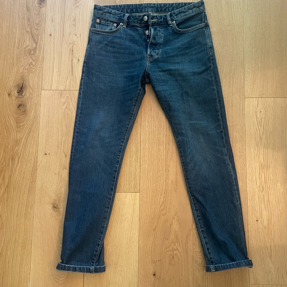 BUCK MASON Maverick Slim Blue Jeans 32x34